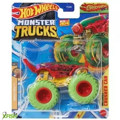 Hot Wheels Monster Trucks: Carbonator XXL kisautó, 1:64