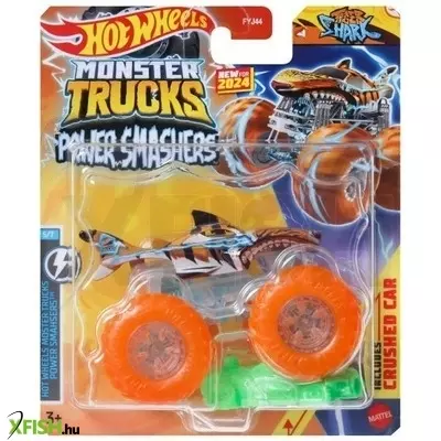 Hot Wheels Monster Trucks: Tiger Shark kisautó, 1:64