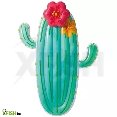 Intex: Kaktusz alakú matrac virággal - 180 x 130 cm