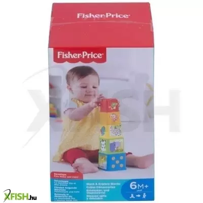 Fisher-Price: Stack Explore Blocks építőjáték