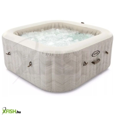 Intex: Négyszögletes Deluxe Jacuzzi, 4 személyes - 173 x 173 x 71 cm