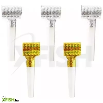 Születésnapi papírsíp szett, arany-ezüst - 5 db-os