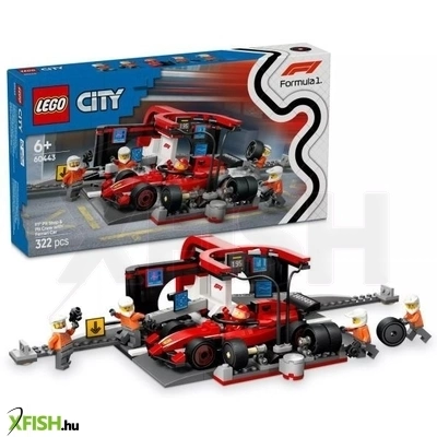 LEGO® City F1®-es boxutca és személyzet, Ferrari autóval 60443
