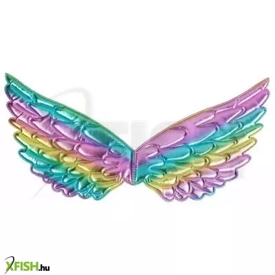 Szivárvány színű szárnyak - 43 x 22 cm
