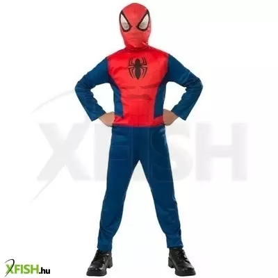 Pókember jelmez, M-es méret, 5-6 éveseknek