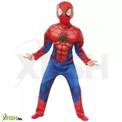 Deluxe Pókember jelmez izmokkal, 9-10 éveseknek