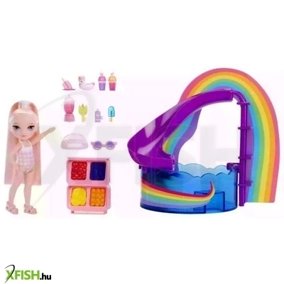 rainbow high: medencés parti játékszett