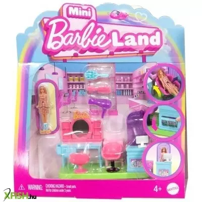 Barbie: Mini BarbieLand játékszett - Fodrászat
