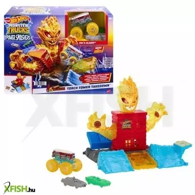 Hot Wheels: Monster Trucks Power Smasher Tűzszörny pályaszett