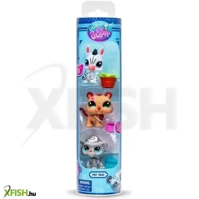 Littlest Pet Shop: Pet Trio Tuba játékfiguraszett, 3 db-os - többféle