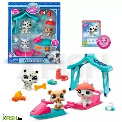 Littlest Pet Shop: Havas játékfiguraszett, 2. széria - 3 db-os