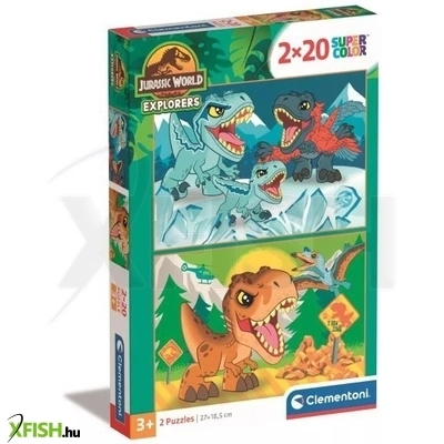 Clementoni: SuperColor Jurassic World - 2 x 20 darabos puzzle