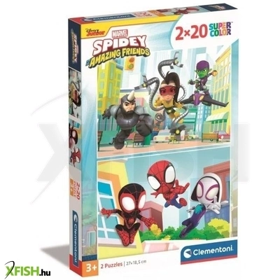 Clementoni: SuperColor Póki és csodálatos barátai - 2 x 20 darabos puzzle