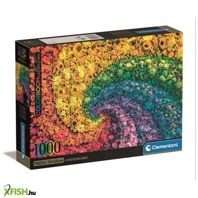 Clementoni: Colorboom Virágörvény - 1000 darabos puzzle