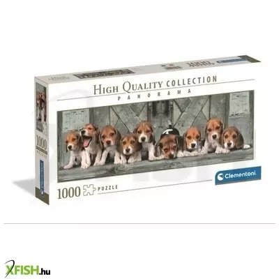 Clementoni: High Quality Collection, Beagle kiskutyák - 1000 darabos panoráma puzzle