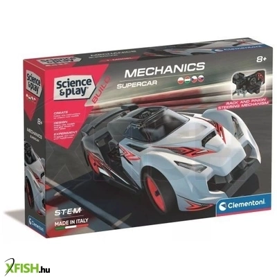 Clementoni: Tudomány és játék - Versenyautó építőkészlet