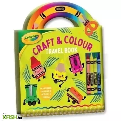 crayola: spirálos úti foglalkoztató könyv - zöld
