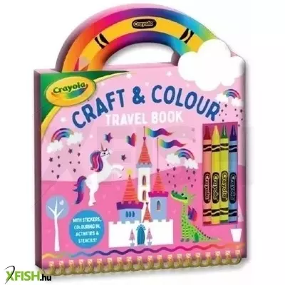 Crayola: Spirálos úti foglalkoztató könyv - Unikornis