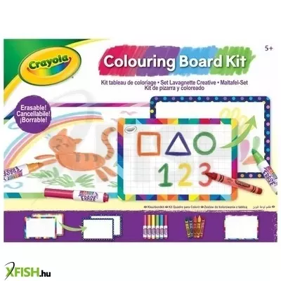 crayola: letörölhető rajztábla rajzeszközökkel