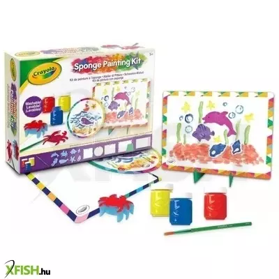 Crayola: Szivacs festőkészlet kimosható festékekkel