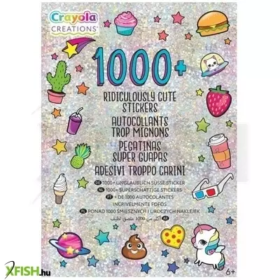 Crayola Creations: Matricás füzet 1000+ matricával - többféle