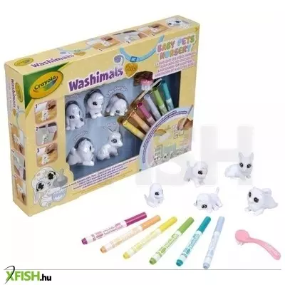 Crayola Washimals: Kimosható kölyökóvoda figuraszett - 5 db-os