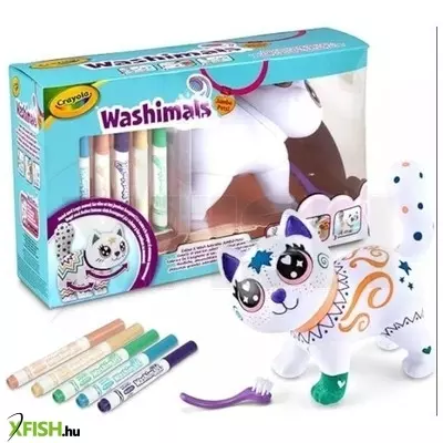 crayola washimals: kimosható óriás cica figura - 15 cm