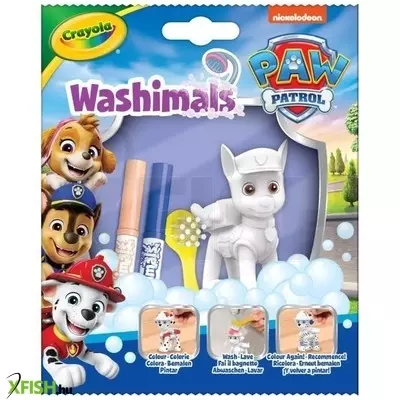 Crayola Washimals: Kimosható Mancs őrjárat figura, 1 db - többféle