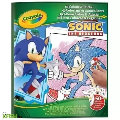 Crayola: Sonic, a sündisznó színező matricákkal