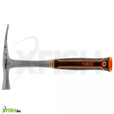 Neotools kőműveskalapács széles fejjel, 600g, monoblokk, kétkomponensű markolat