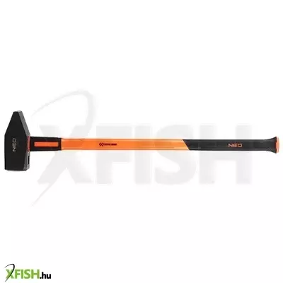 Neotools általános kalapács 6kg, üvegszál nyél, kétkomponensű markolat