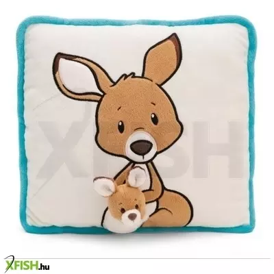 NICI: Kenguru kölykével párna - 30 x 30 cm, szögletes
