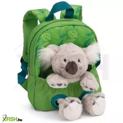 NICI: Hátizsák koala plüssfigurával, zöld - 21 x 26 cm