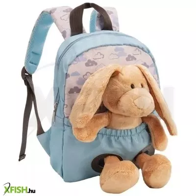 NICI: Hátizsák nyuszi plüssfigurával, világoskék - 21 x 26 cm