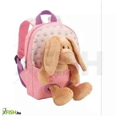 NICI: Hátizsák nyuszi plüssfigurával, rózsaszín - 21 x 26 cm
