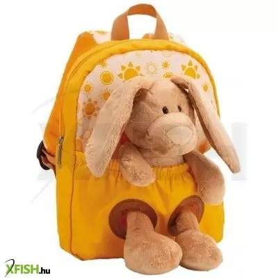 NICI: Hátizsák nyuszi plüssfigurával, sárga - 21 x 26 cm