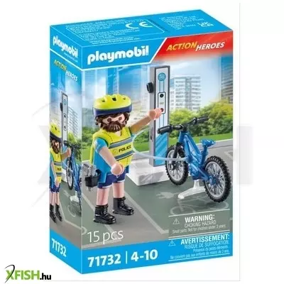 playmobil: kerékpáros rendőr töltőállomással