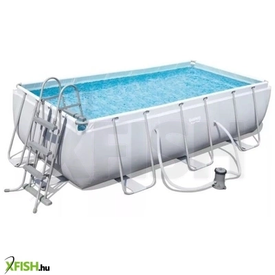 Bestway: Capri Power Steel szögletes fémvázas medence szett - 404 x 201 x 100 cm
