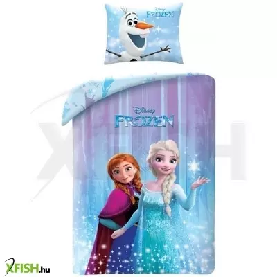 Jégvarázs: Elza és Anna kétrészes ágynemű garnitúra, pamut - 140 x 200 cm