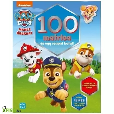 Mancs Őrjárat: 100 matrica és egy csapat kutyi! színező és foglalkoztató könyv