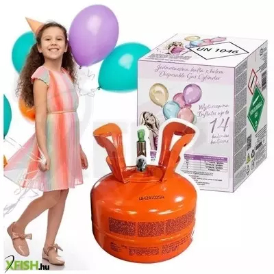 Hélium palack 14 db léggömbhöz