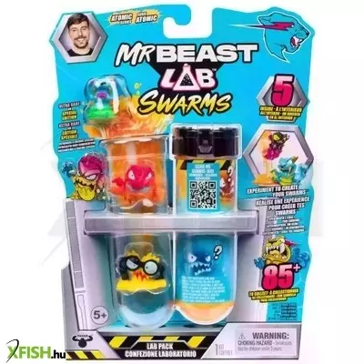 Mr. Beast: Lab Swarms Szörnylabor kémcső, 2. széria - 5 db-os