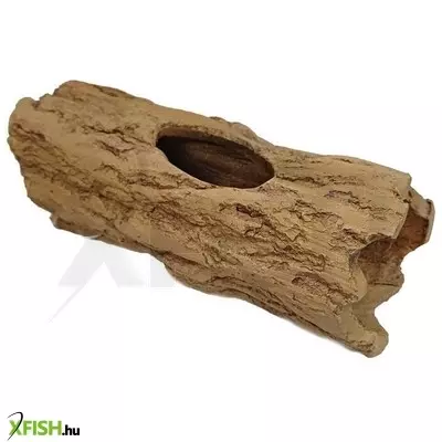tq lyukas fatörzs kerámia dekoráció akváriumba, terráriumba (16x7cm)