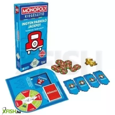 monopoly: ingyen parkoló jackpot társasjáték kiegészítő