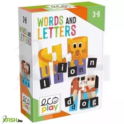 Headu: Szavak és betűk állatos kirakó - angol nyelvű