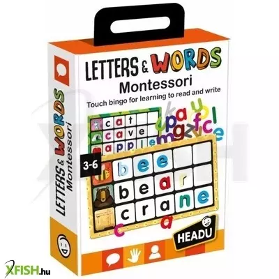 Headu: Betű bingó Montessori fejlesztő játék