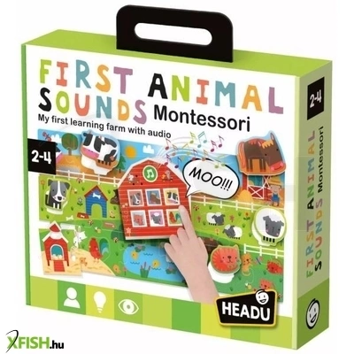 Headu: Állathangok a farmon - hangot adó Montessori kirakó