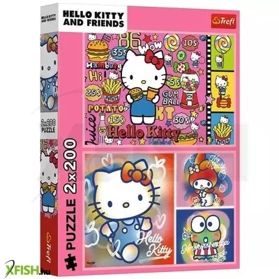 Trefl: Hello Kitty és barátai - 2 x 200 darabos puzzle