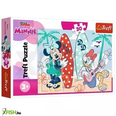 Trefl: Minnie és Daisy a tengerparton - 30 darabos puzzle