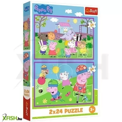 Trefl: Peppa a játszótéren - 2 x 24 darabos puzzle